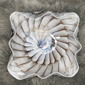RARE Murano Glass Shell Bowl Handmade in Italy